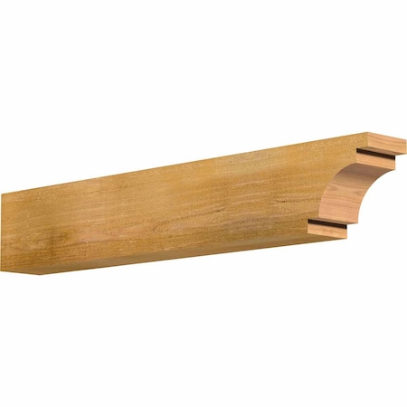Ekena Millwork Mediterranean Rough Sawn Rafter Tail, Western Red Cedar, 4"W x 6"H x 36"L RFT04X06X36MED00RWR